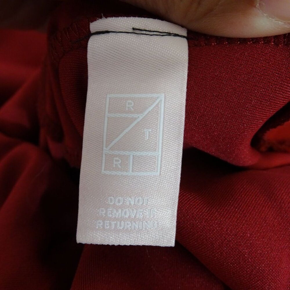 Stylestalker Women Burgundy Red Ruffle Wrap Dress Size S Short Sleeve Party - Picture 6 of 12